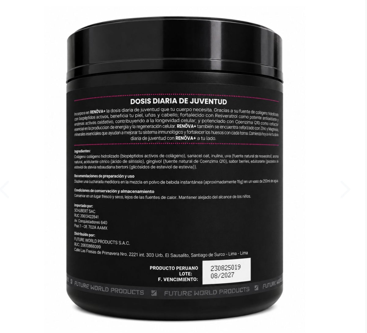 Colágeno Hidrolizado Berries 315g Renöva
