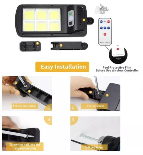 LAMPARA LUZ SOLAR DE POSTE