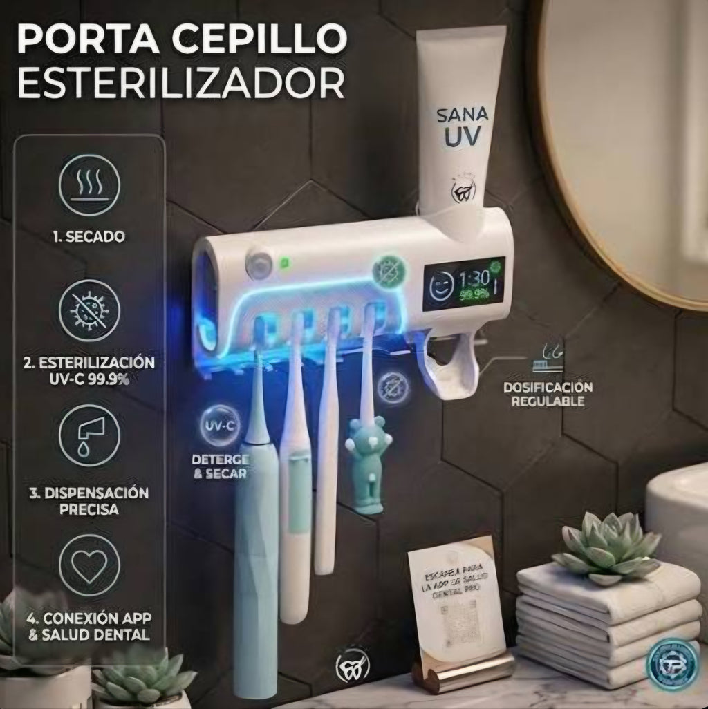 Portacepillos Esterilizador De Luz UV-A