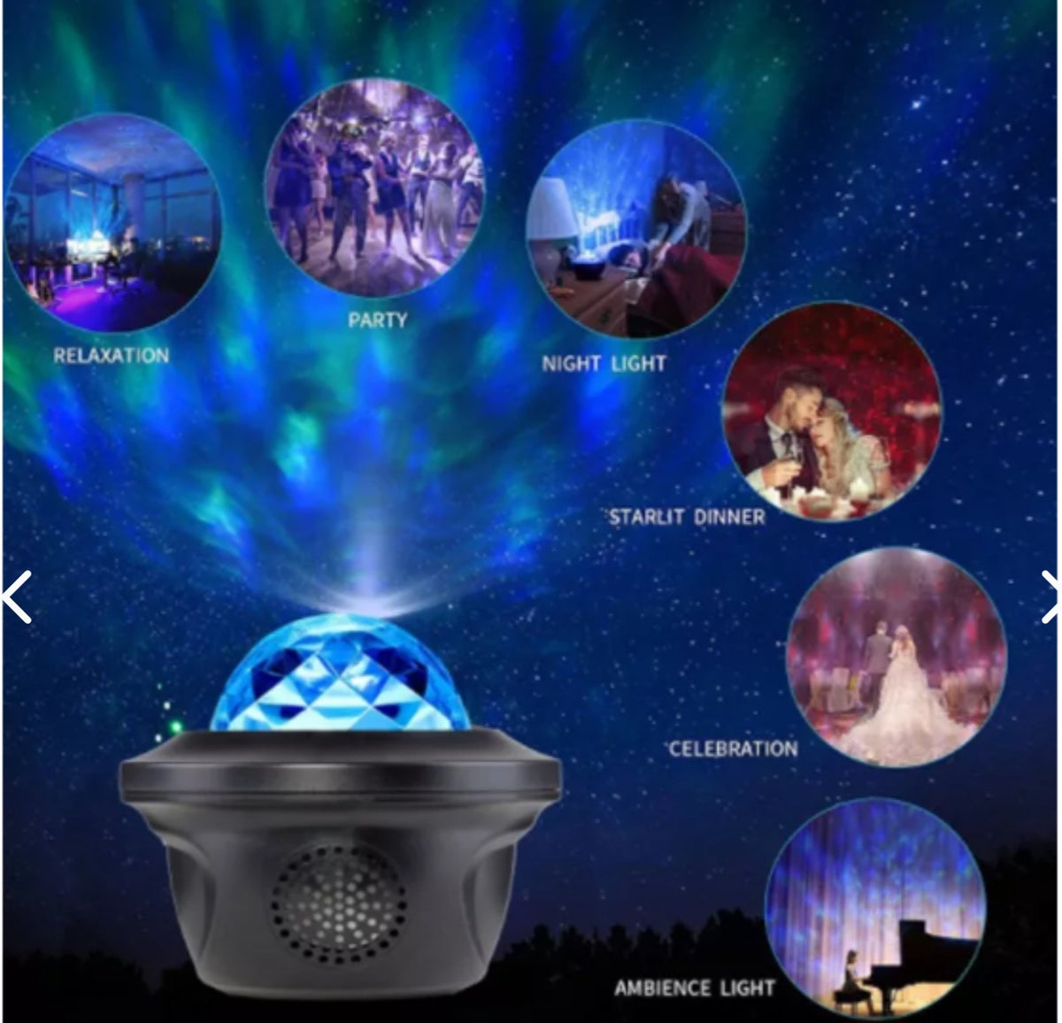 Proyector De Galaxia Led Ocean Wave Luz